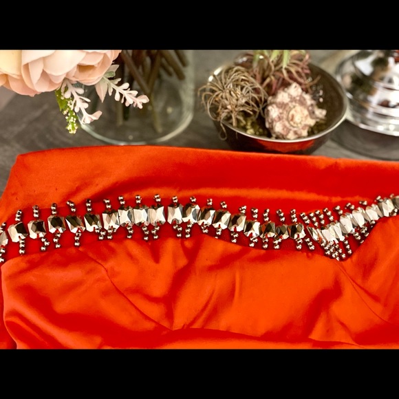 Strapless Cocktail Dress with Beaded Details - Picture 5 of 6